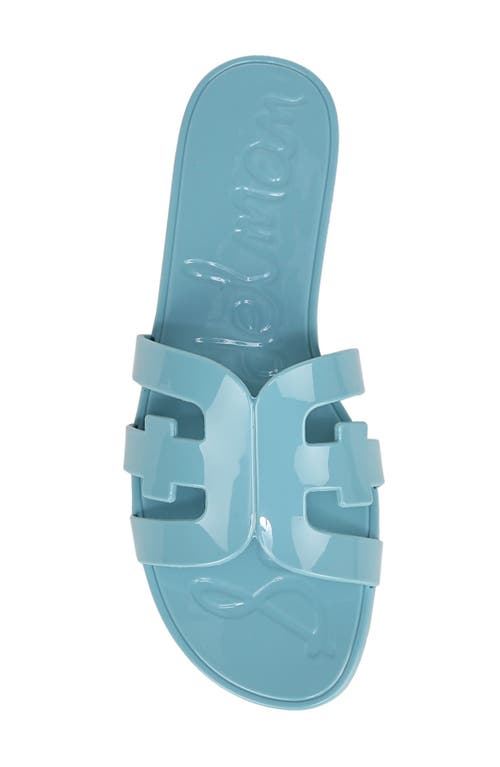 Sam Edelman Bay Jelly Slide Sandal Blue Reef Jelly In Blue Reef