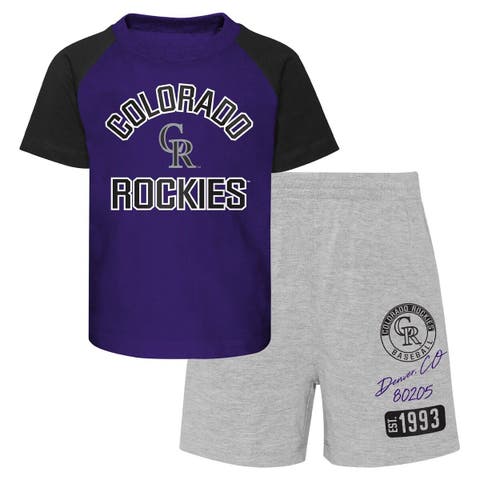 Outerstuff Infant Boys and Girls Navy, Heather Gray St. Louis Cardinals  Ground Out Baller Raglan T-shirt Shorts Set