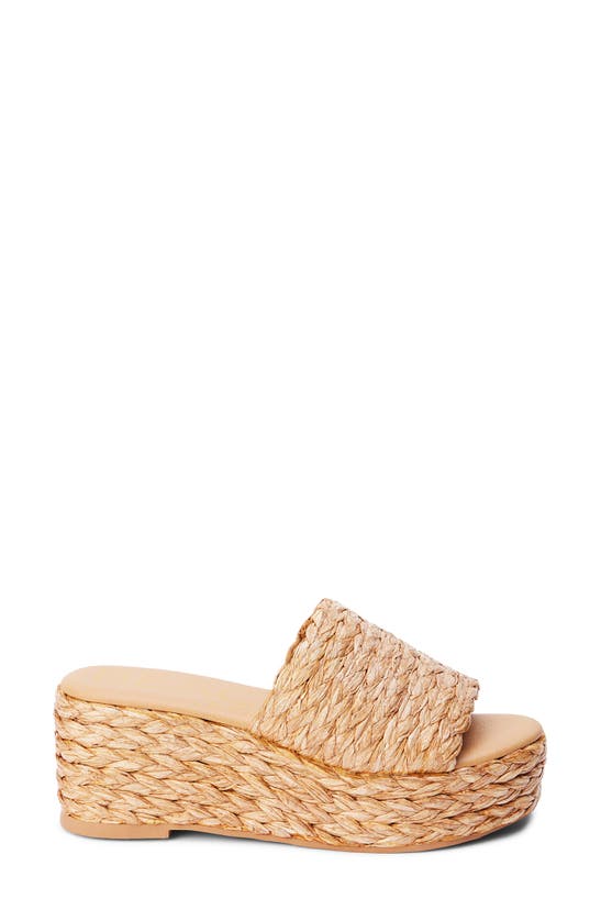 Beach By Matisse Peony Platform Wedge Sandal In Cognac
