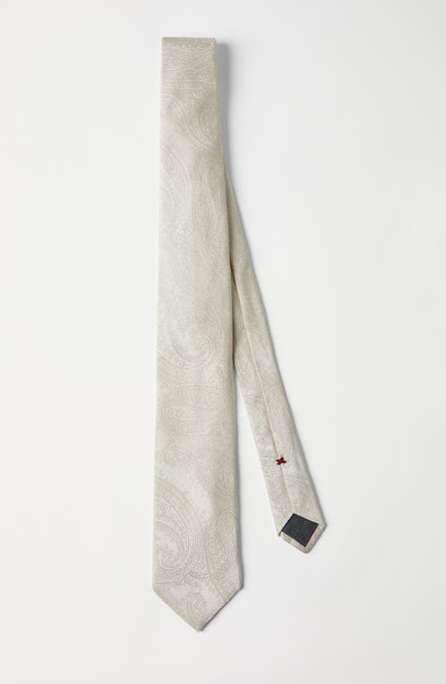 Shop Brunello Cucinelli Silk Necktie In Panama