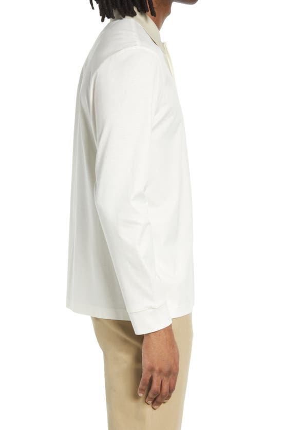 CLUB MONACO REFINED LONG SLEEVE COTTON POLO