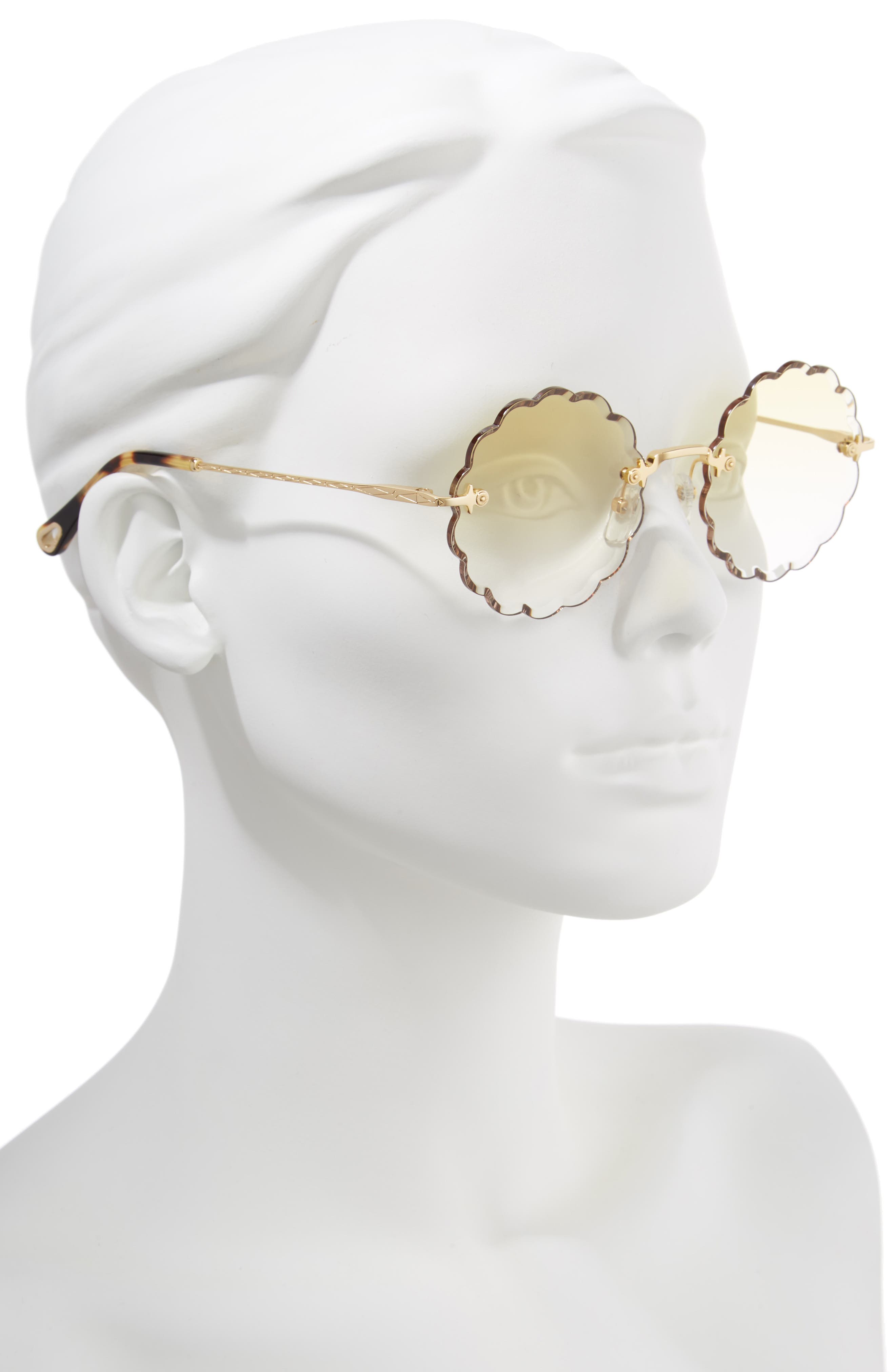Chloe | Rosie 60mm Scalloped Sunglasses | Nordstrom Rack