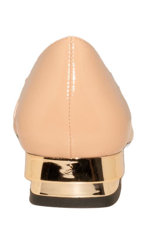 Ninety Union Dove Buckle Flat In Beige