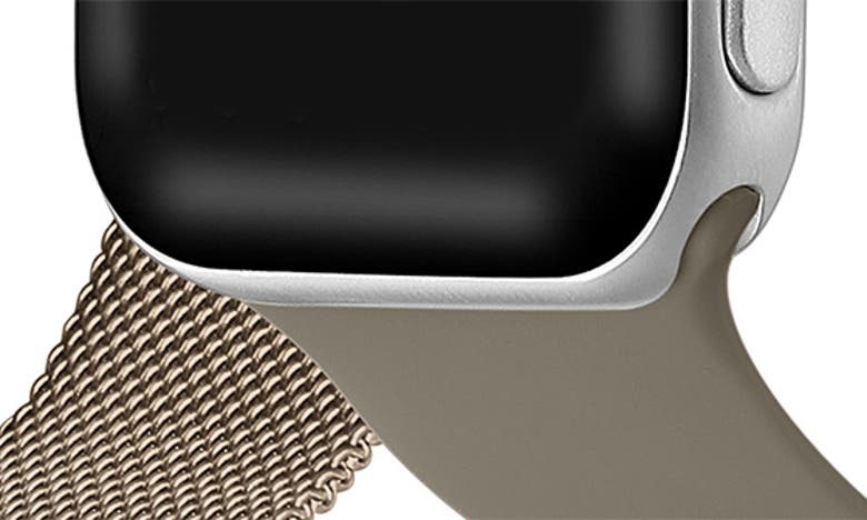 THE POSH TECH 2-PACK SILICONE & STAINLESS STEEL APPLE WATCH® WATCHBANDS