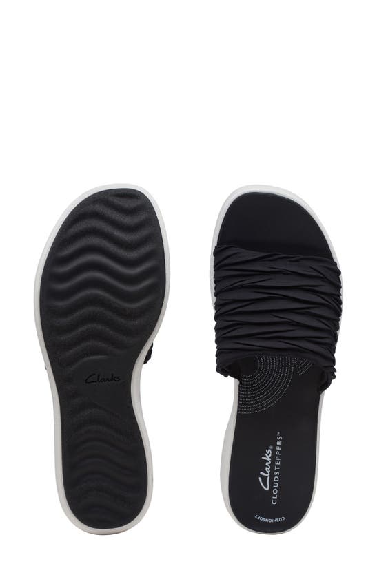 Shop Clarks Drift Petal Slide Sandal In Black