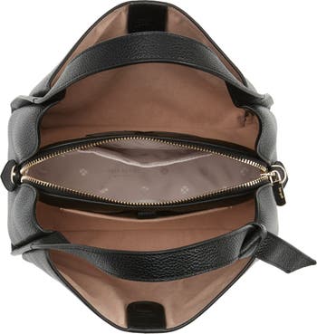kate spade new york knott medium pebbled leather shoulder bag
