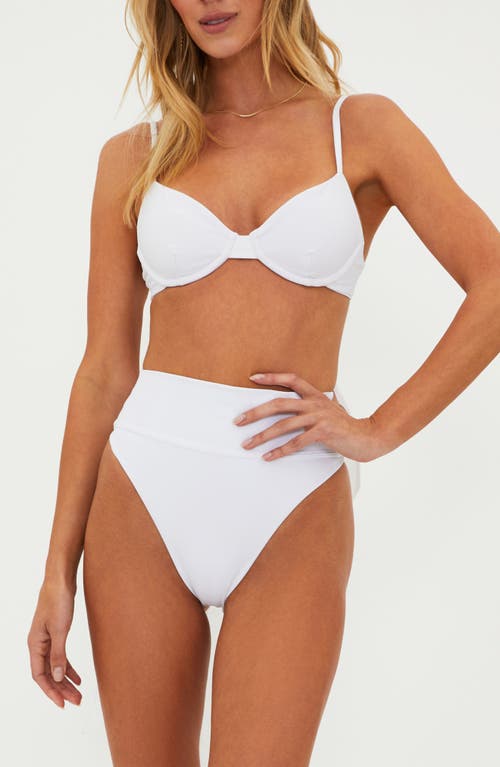 Shop Beach Riot Camilla Underwire Bikini Top In White