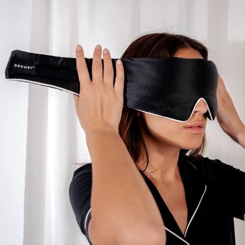 Drowsy Sleep Co . Pipe Dreams Sleep Masks In Black Jade