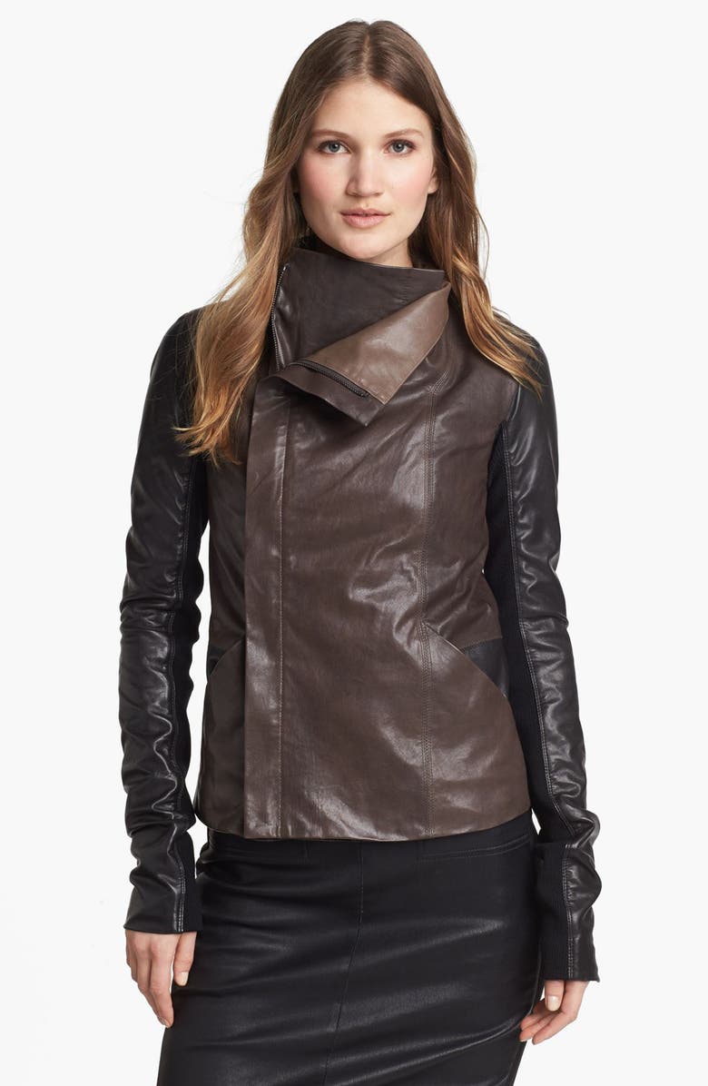 Vince Colorblock Leather Jacket | Nordstrom