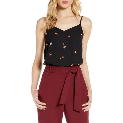 Halogen V-Neck Camisole, Black