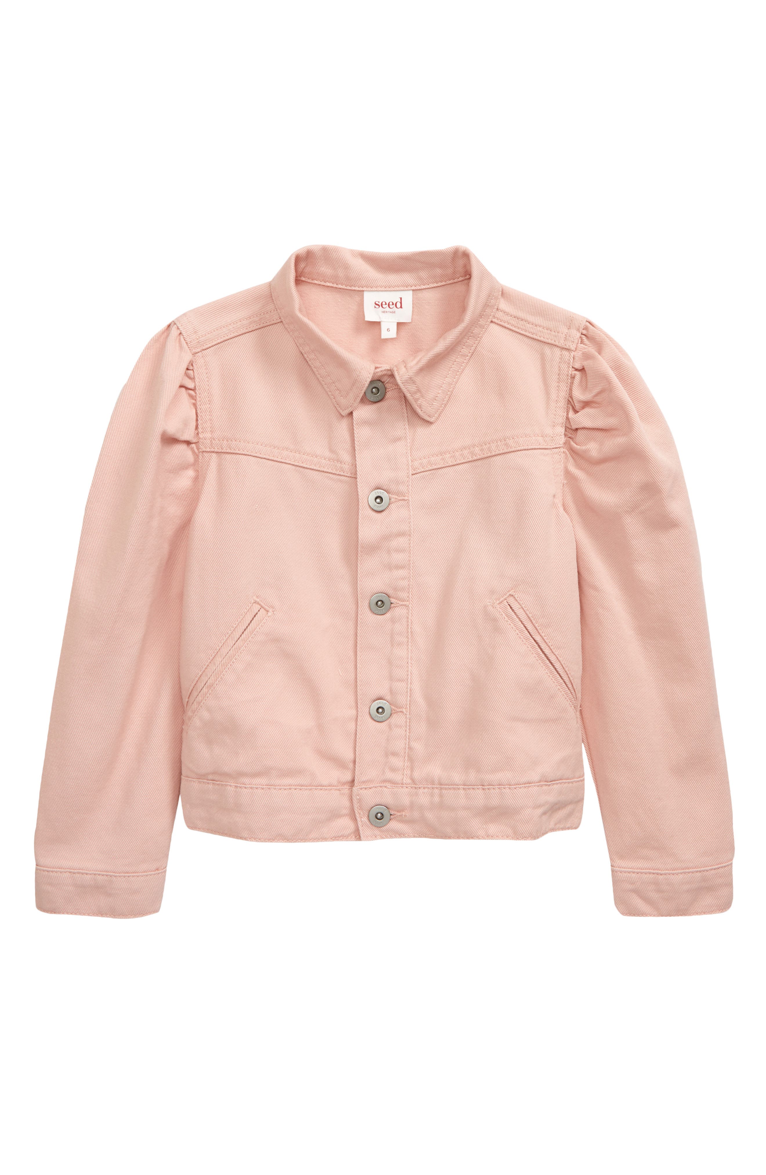 dusty rose denim jacket