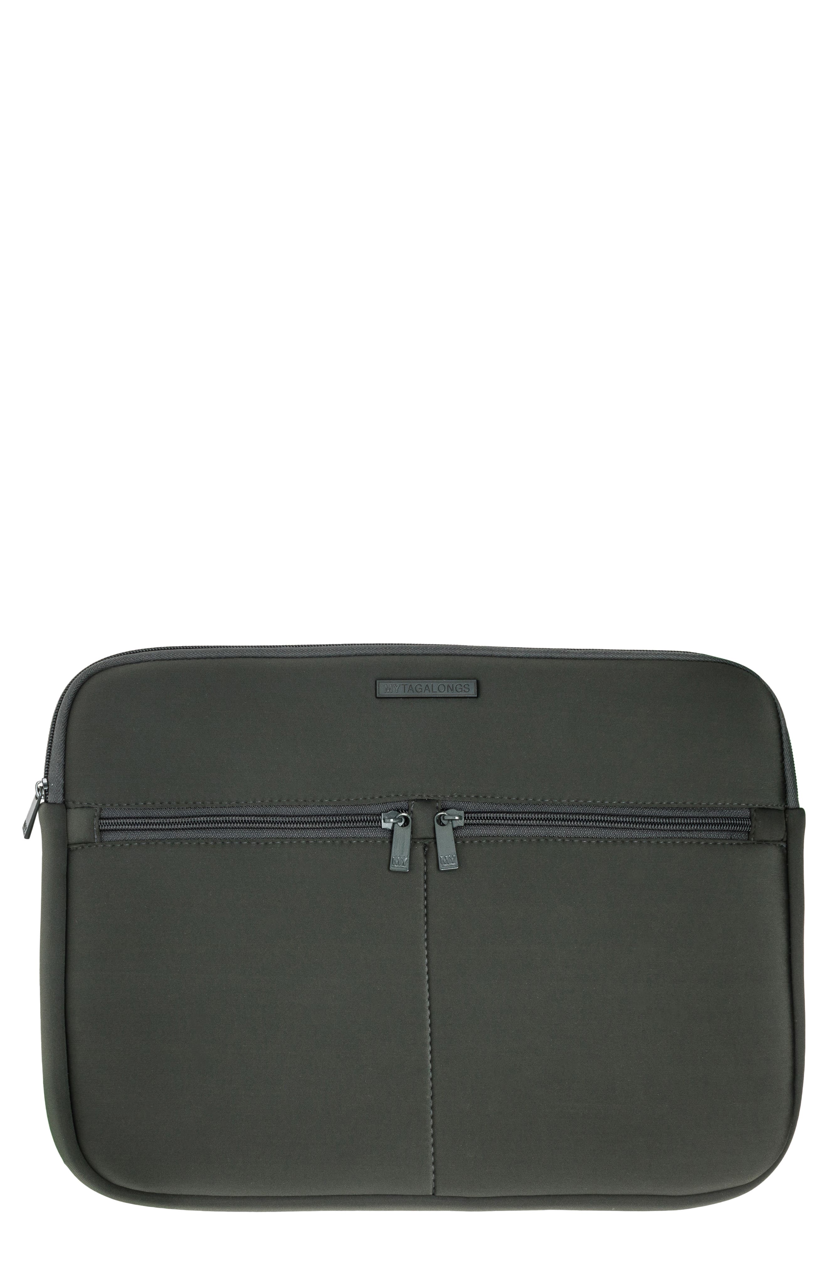 MYTAGALONGS Everleigh 15-Inch Laptop Sleeve in Hunter at Nordstrom