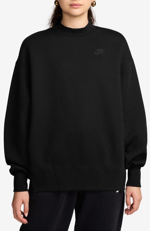 NIKE NIKE SPORTSWEAR OVERSIZE MOCK NECK TECH FLEECE SWEATSHIRT 
