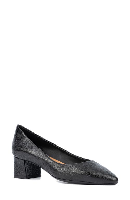 Pasha Water Repellent Pointed Toe Pump in Black