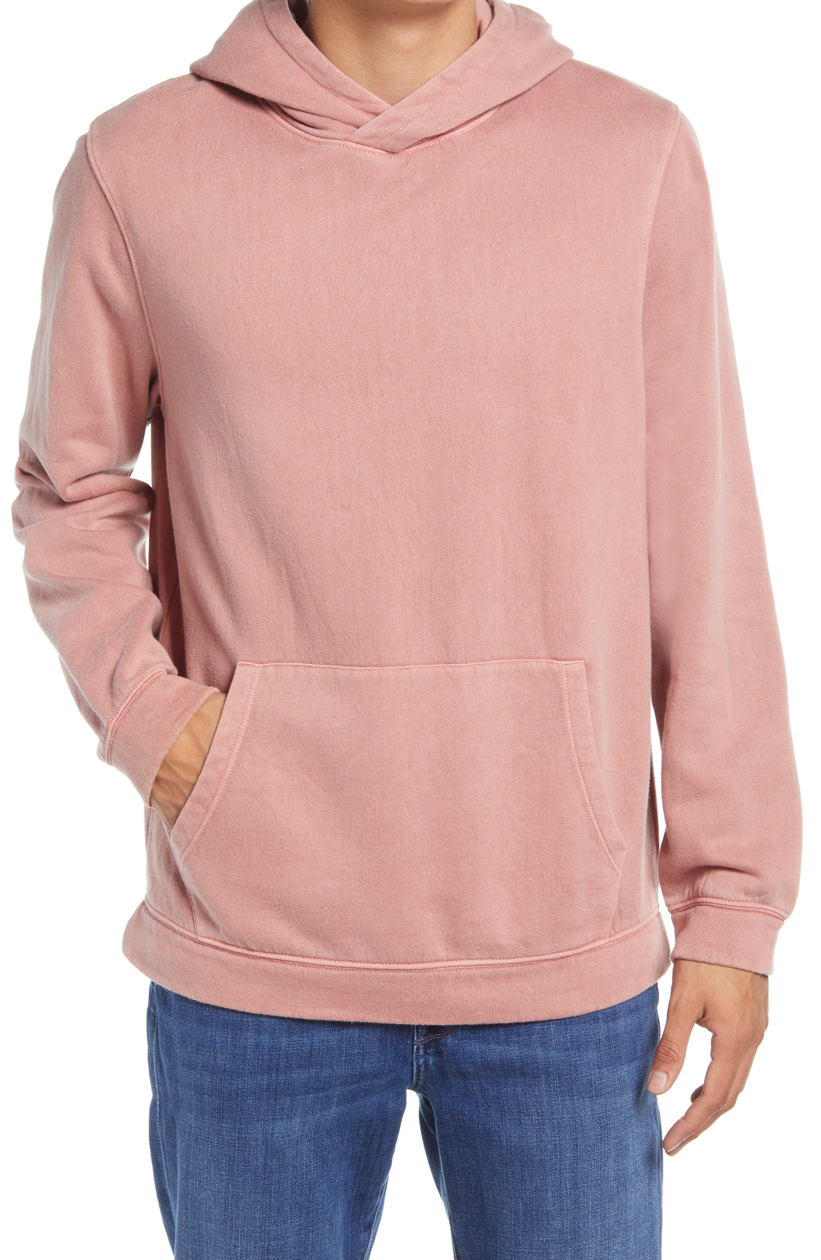 pink fleece hoodie