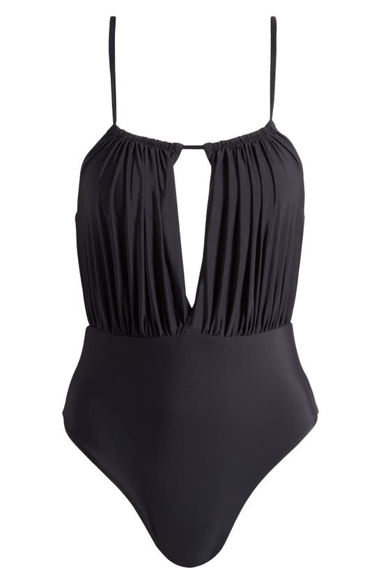 Maaji Midnight Ash Aubrey Reversible One-piece Swimsuit In Black