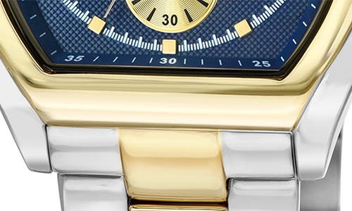 Shop Porsamo Bleu Roman Chronograph Two-tone Bracelet Watch, 42mm