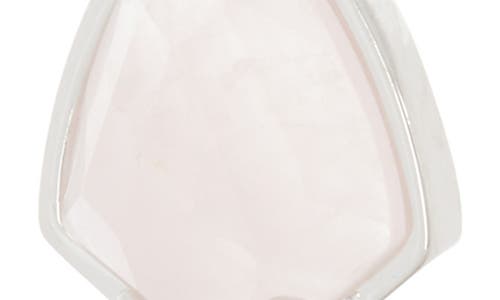 Kendra Scott Carrine Earrings In Rose Quartz/silver