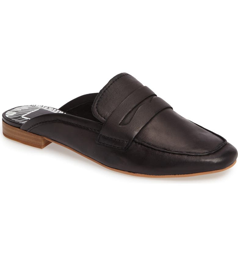 DOLCE VITA Cybil Loafer Mule, Main, color, BLACK LEATHER