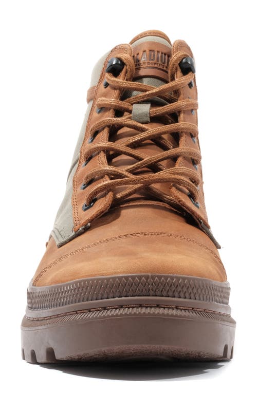 Palladium Pallatrooper Rough Boot In Olive Night/honey