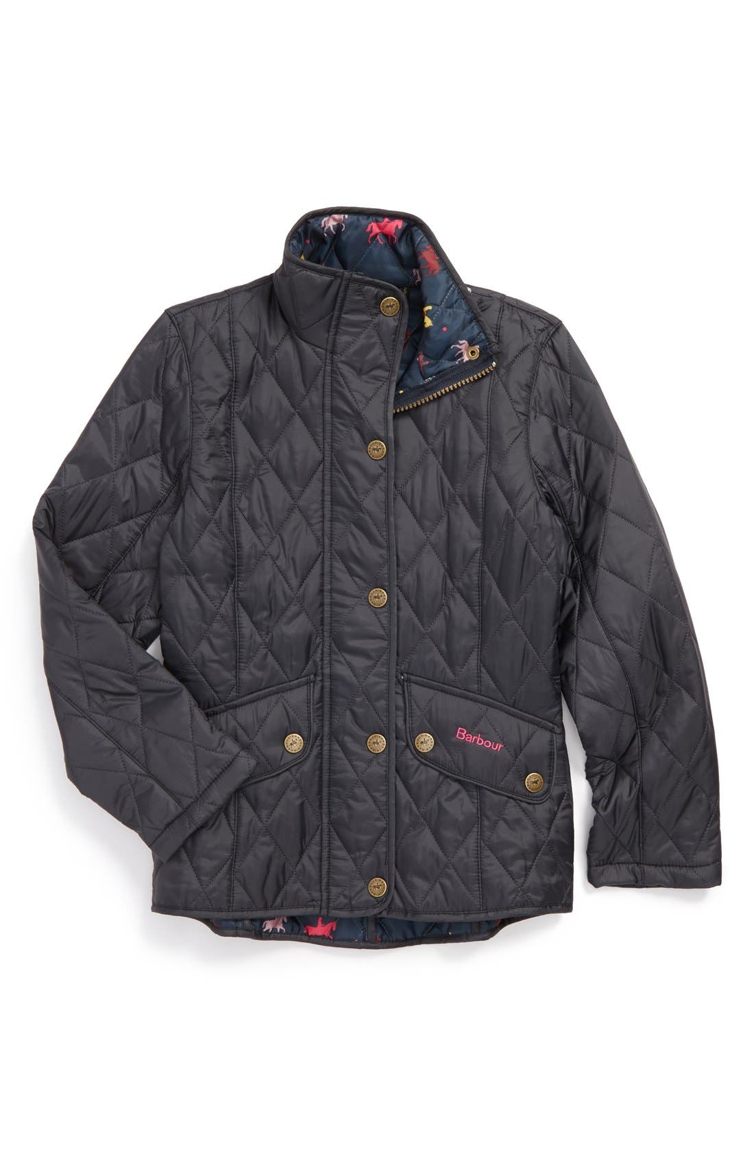 Barbour 'Banham' Quilted Equestrian Jacket (Big Girls) Nordstrom