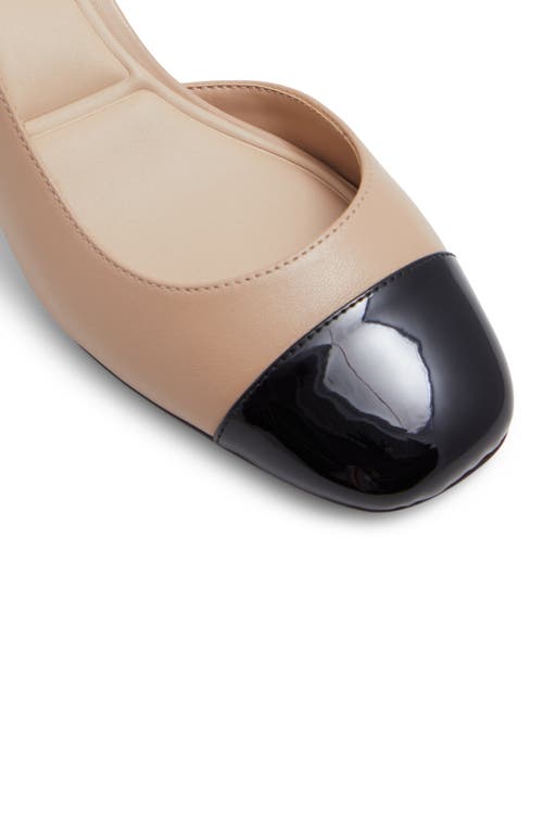 Aldo Womens Block Heel Man Made Ankle Strap In Beige