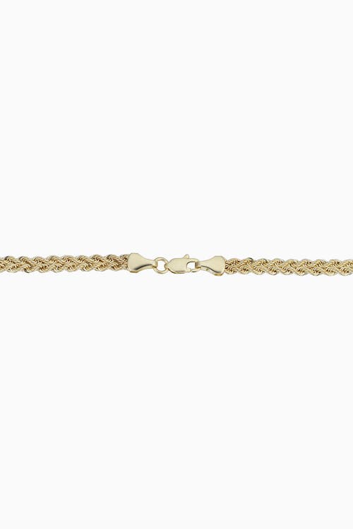 Shop Oradina 14k Yellow Gold Roman Double Rope Bracelet