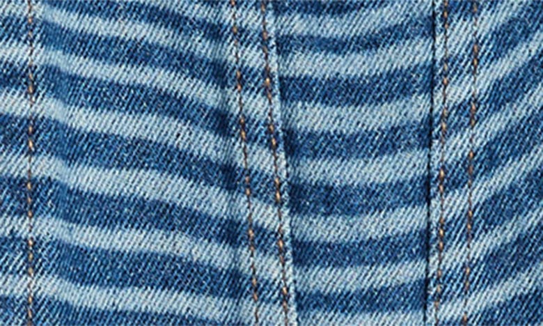 Shop Jean Paul Gaultier Body Morph Trompe L'oeil Denim Trucker Jacket In Vintage Blue