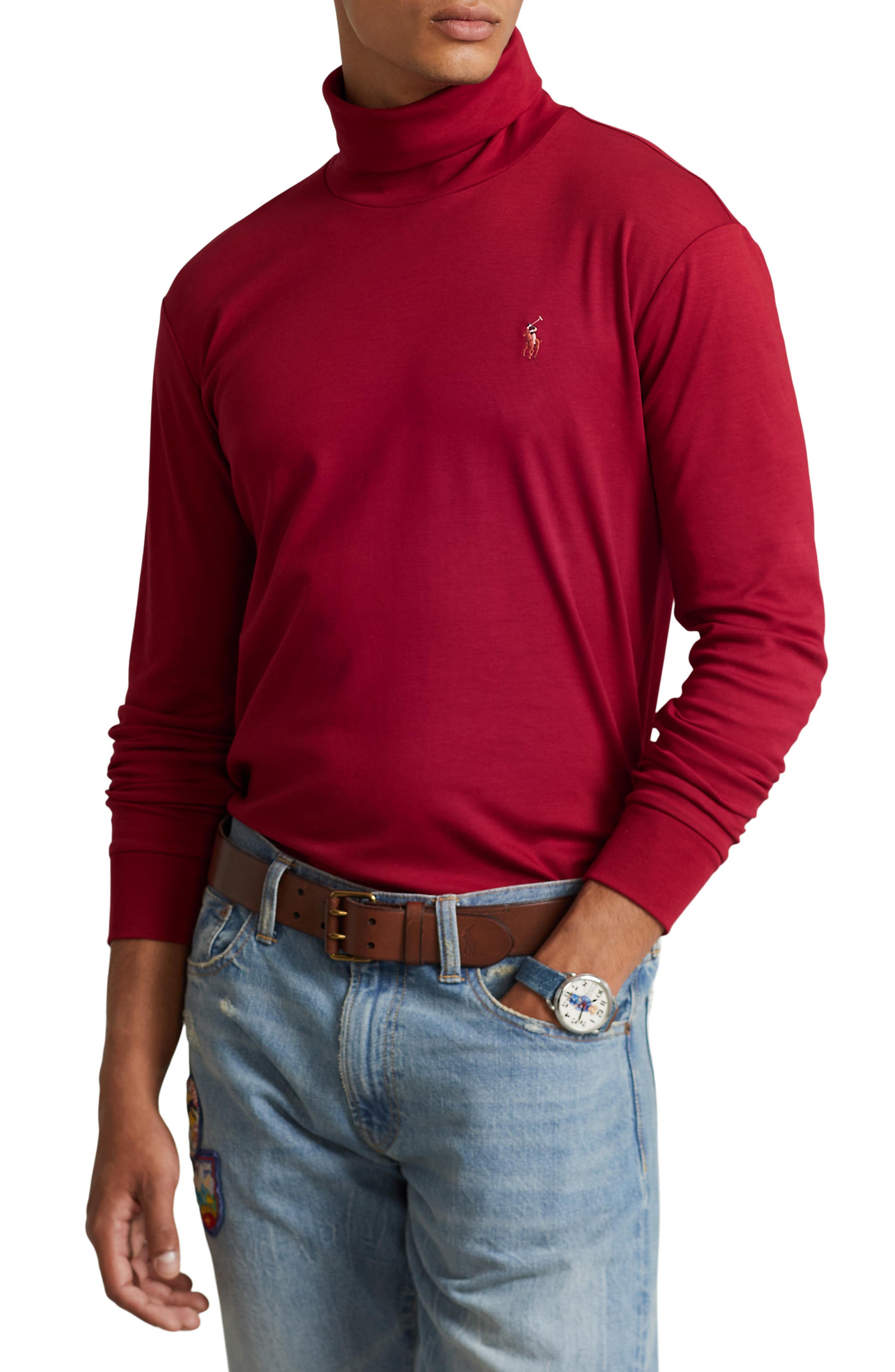Men's 100% Cotton Turtleneck Sweaters 