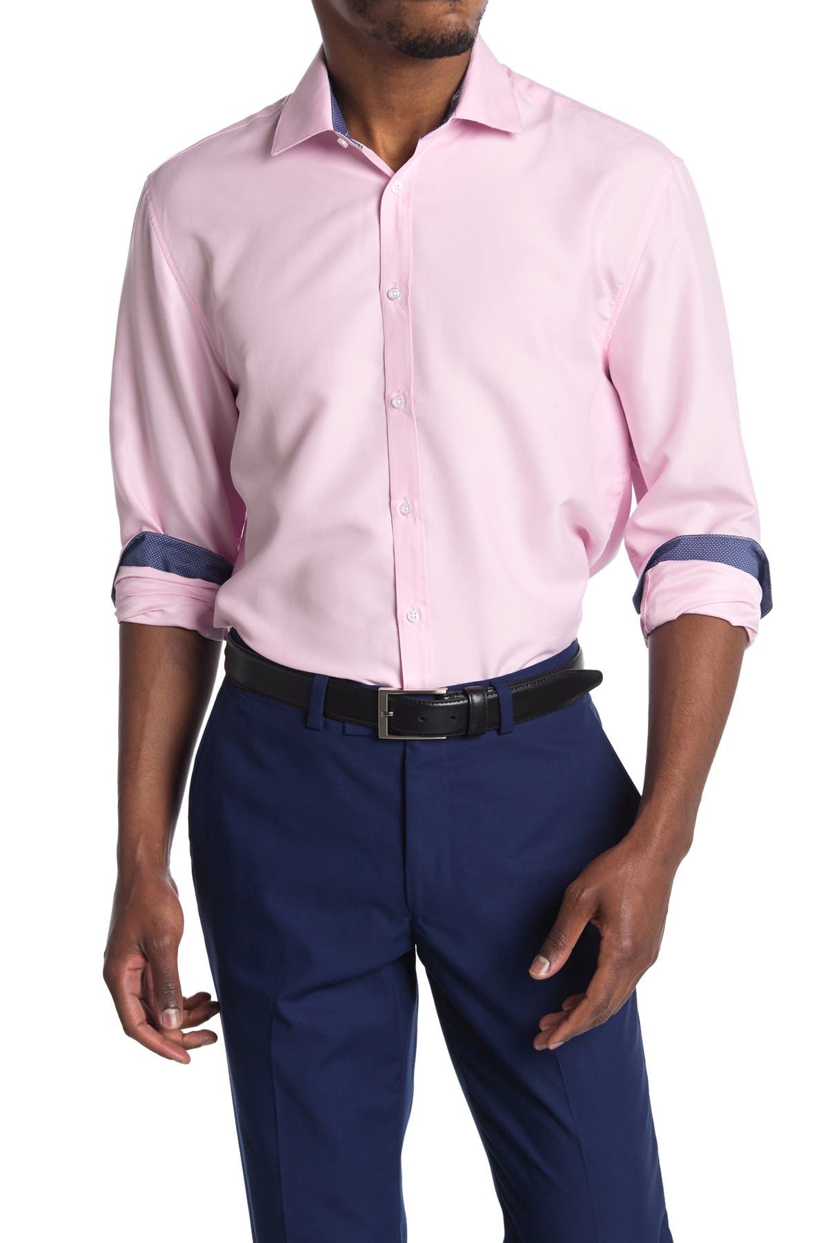 pink slim fit shirt