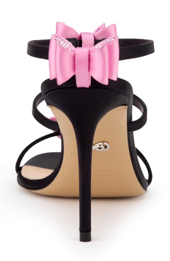 Shop Mach & Mach Petite Cadeau Bow Slide Sandal In Black