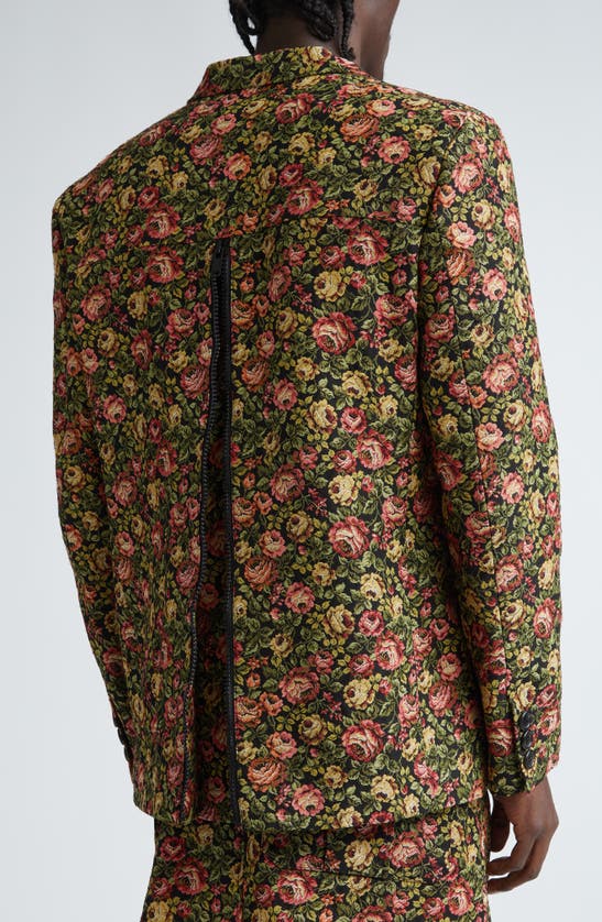 Shop Undercover Rose Tapestry Sport Coat In Black Base