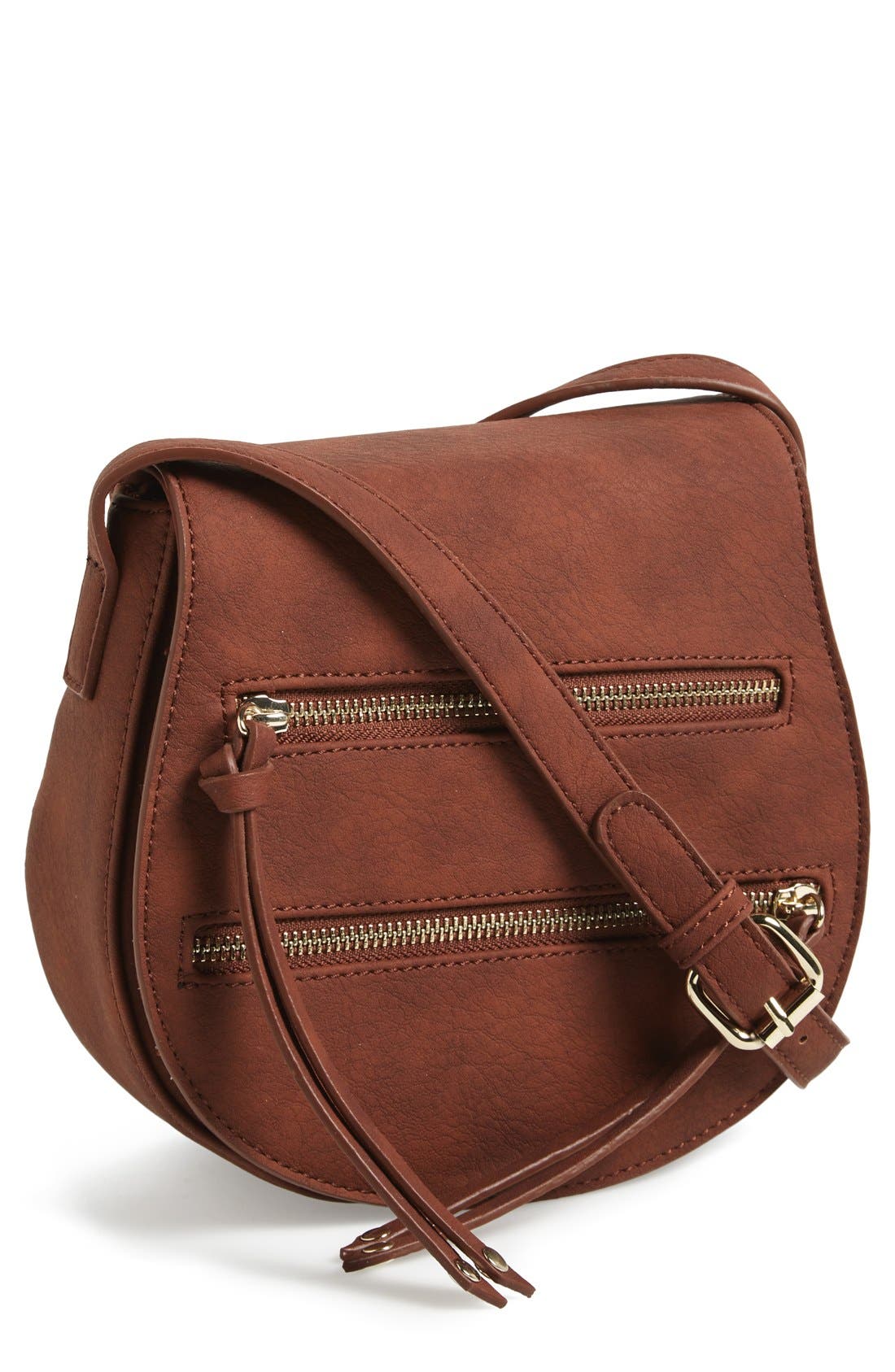 BP. Zip Detail Saddle Crossbody Bag (Juniors) Nordstrom