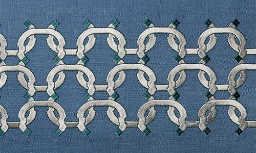 Sferra Bardi Accent Pillow In Cadet/ Grey