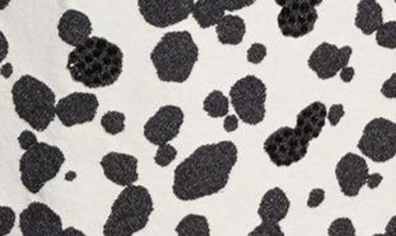 Shop Area Dalmatian Denim Shirt Jacket In Black/ Off White