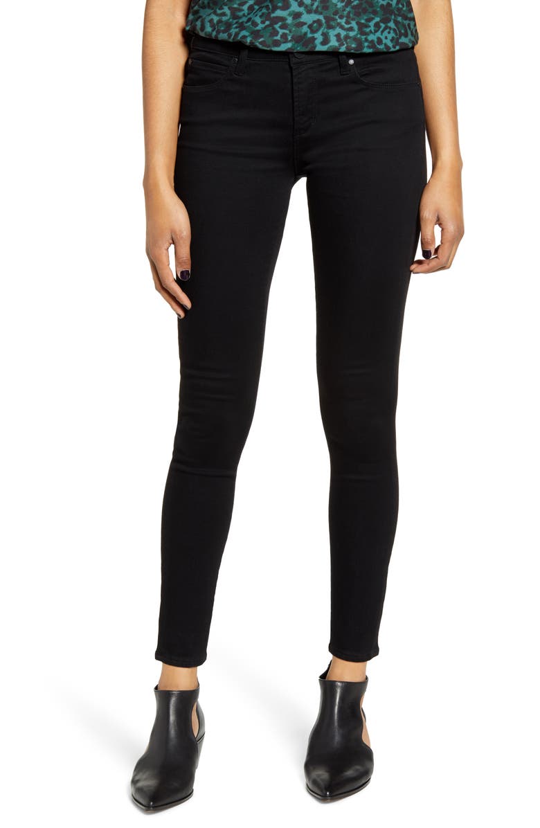  Sarah Skinny Ankle Jeans, Main, color, BLACK STONE