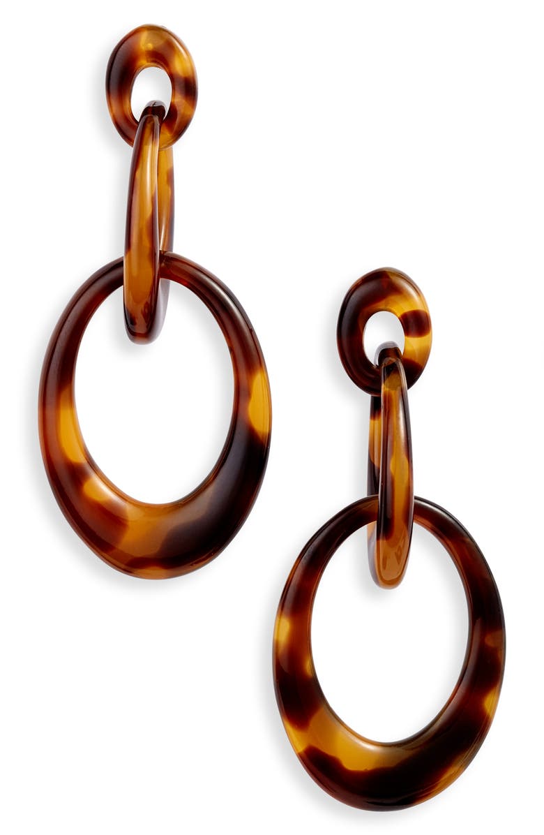 Lele Sadoughi Interlocking Hoop Drop Earrings | Nordstrom