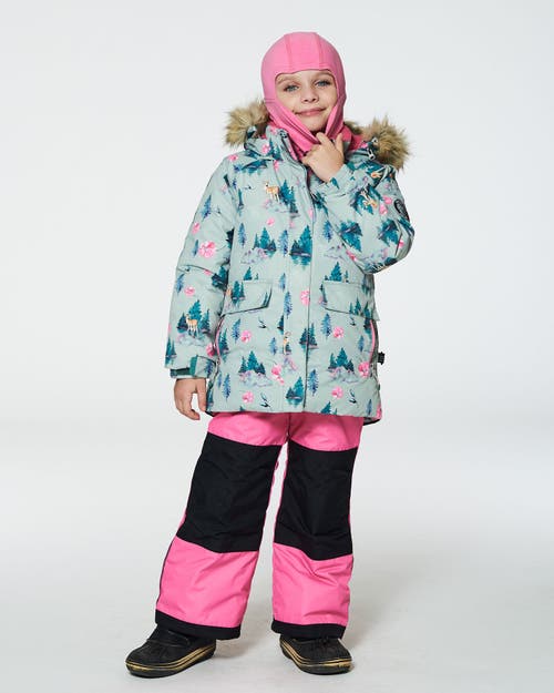 Deux Par Deux Girl's Jersey Balaclava Candy Pink In Azalea Pink