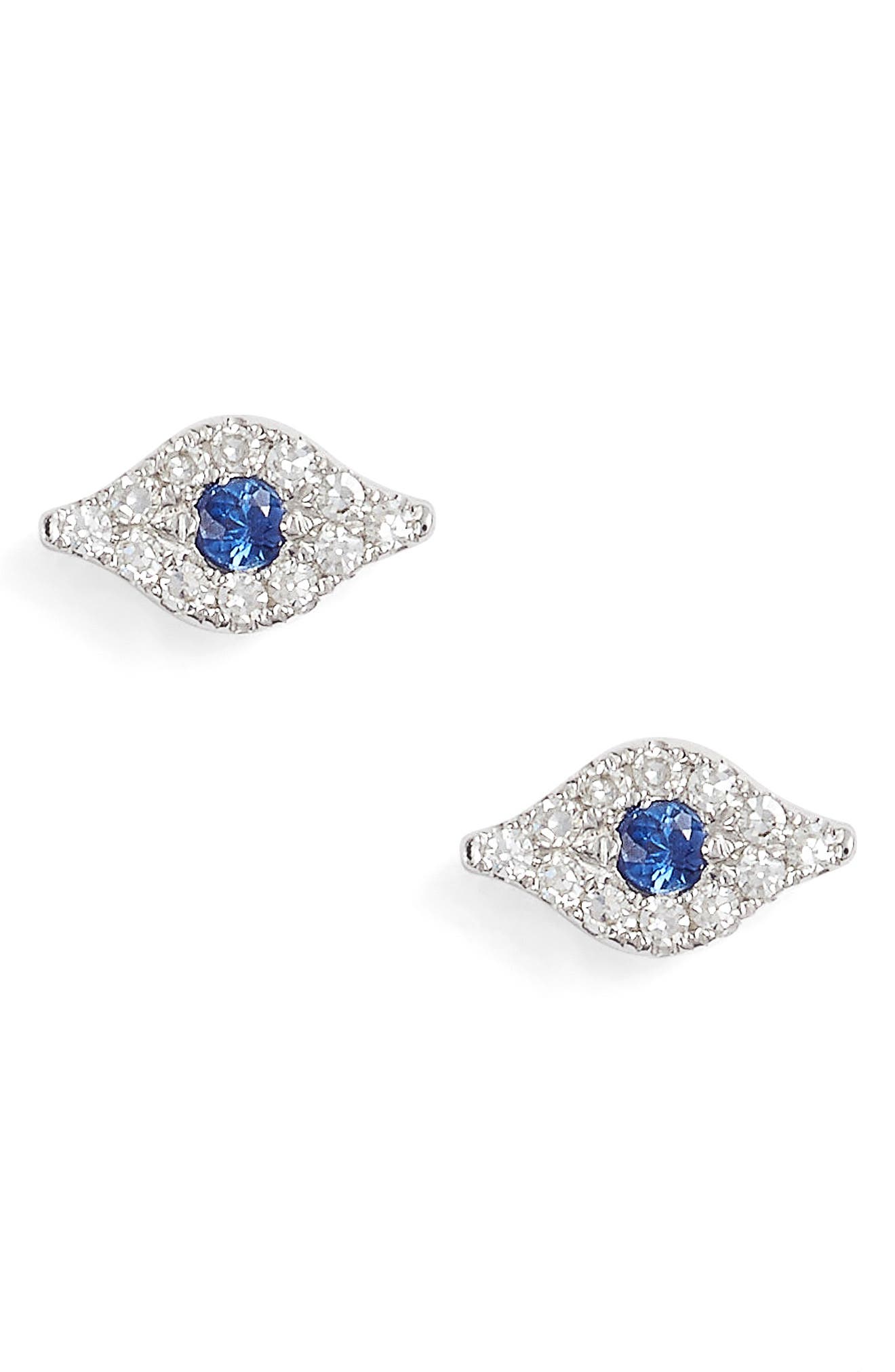 evil eye diamond earrings