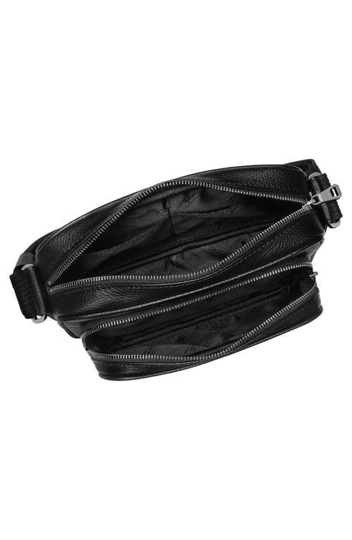 Shop Longchamp Le Foulonné Leather Camera Bag In Black