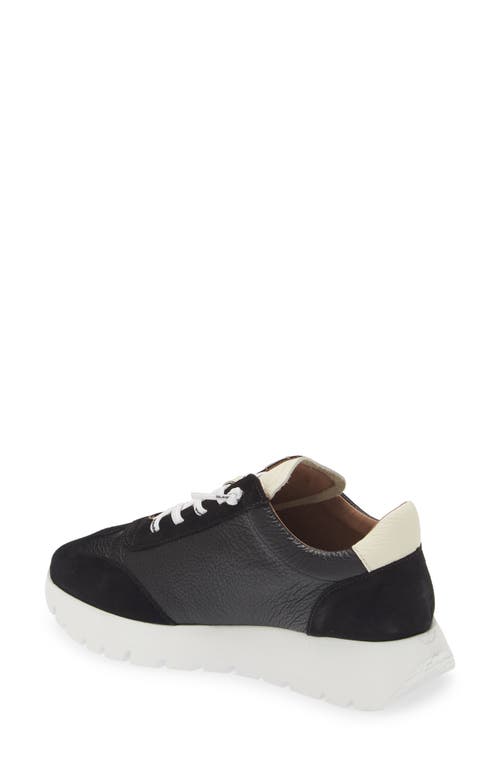 Wonders Fashion Slip-on Sneaker In Black/ Off White Combo