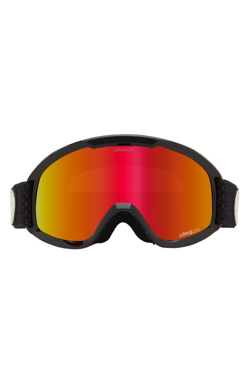DRAGON DX2 51mm Snow Goggles with Bonus Lens in Split/Red Ion/Rose
