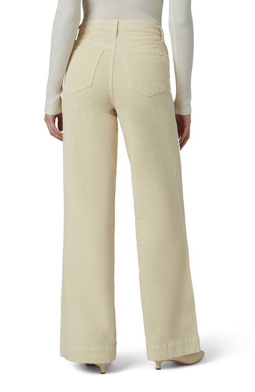 Shop Joe's The Mia High Waist Wide Leg Corduroy Jeans In Creme Brulee