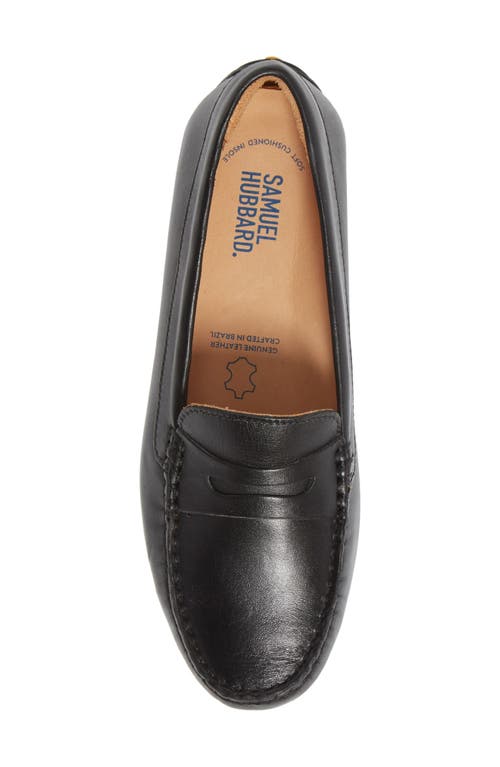 Shop Samuel Hubbard Free Spirit Penny Loafer In Black Suede