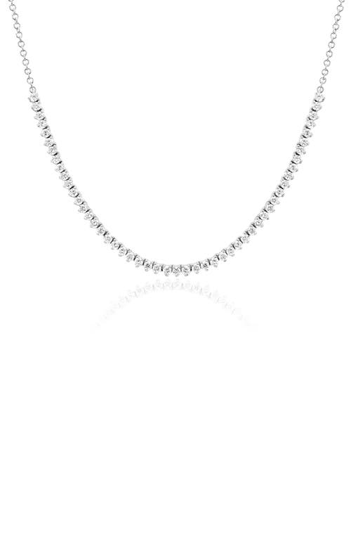 EF Collection White Diamond Necklace in 14K White Gold at Nordstrom