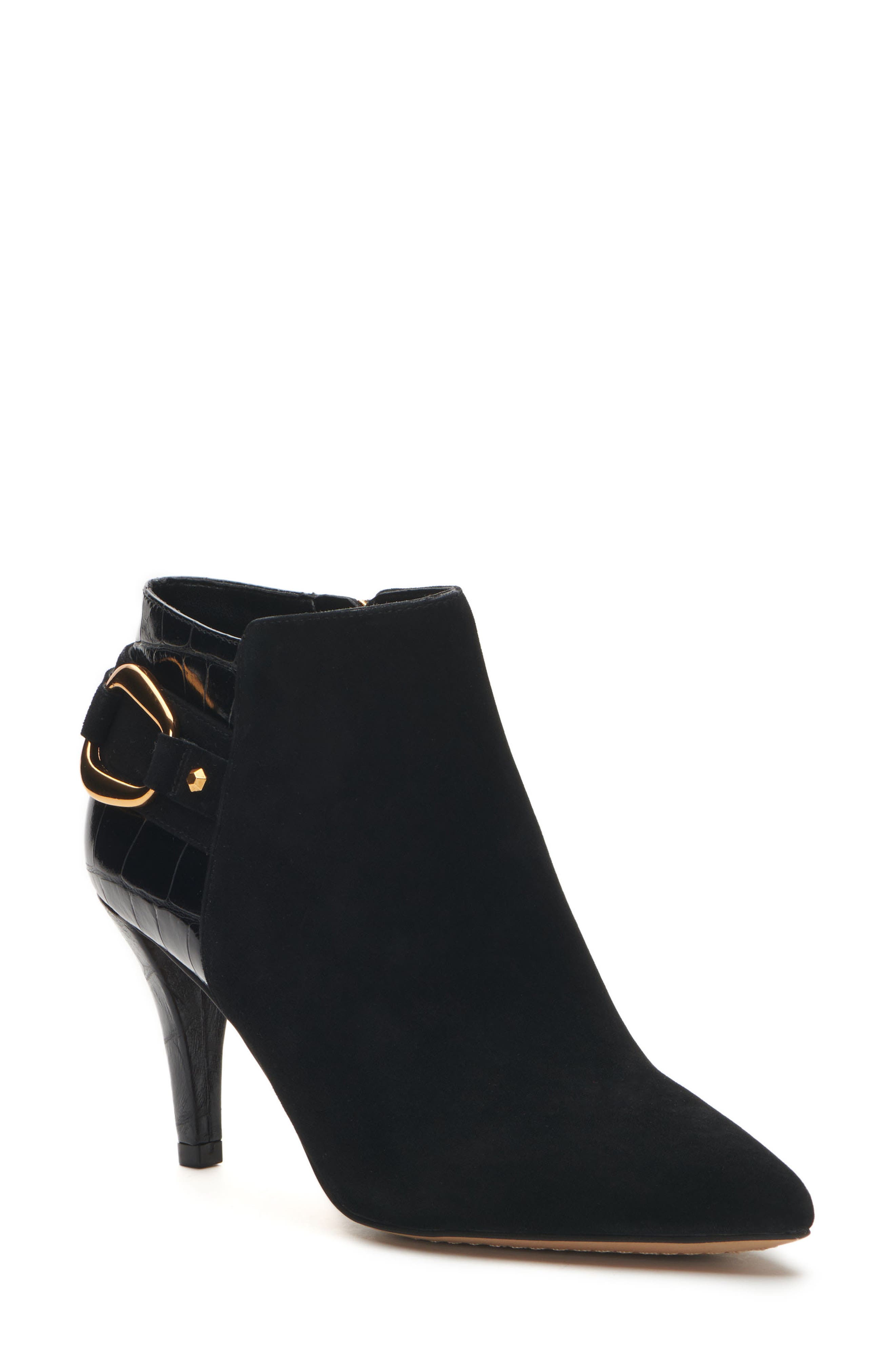 leather stiletto ankle boots