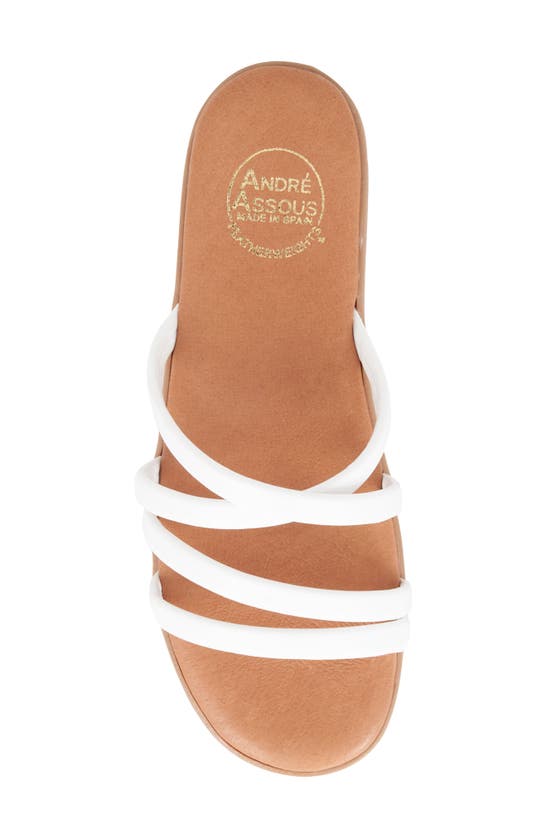 Shop Andre Assous Pheonix Featherweights™ Slide Sandal In White