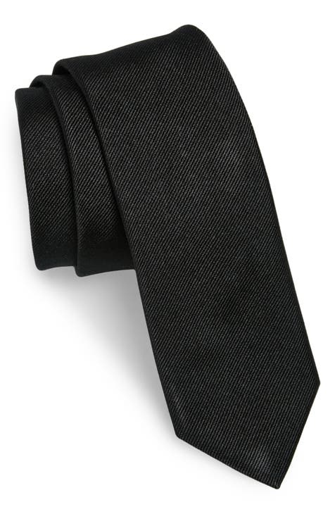 Solid Silk Skinny Tie
