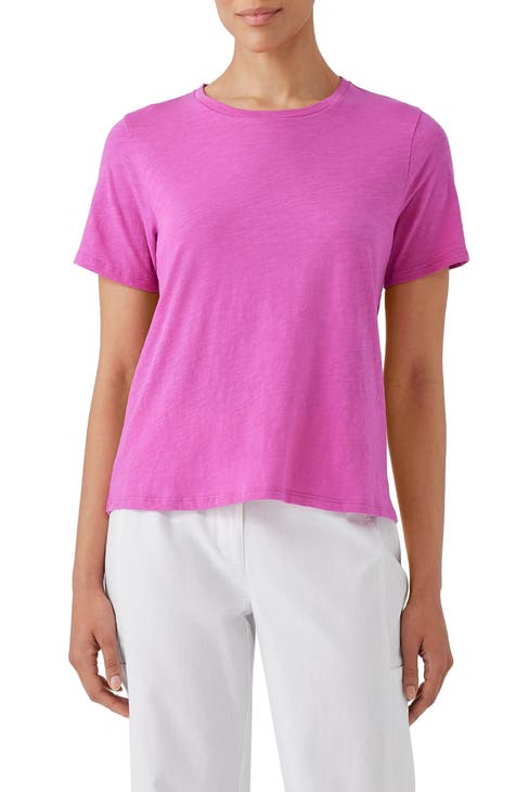 Eileen Fisher 2X Opal Pink Tank Top Tunic 100% Stretch Silk