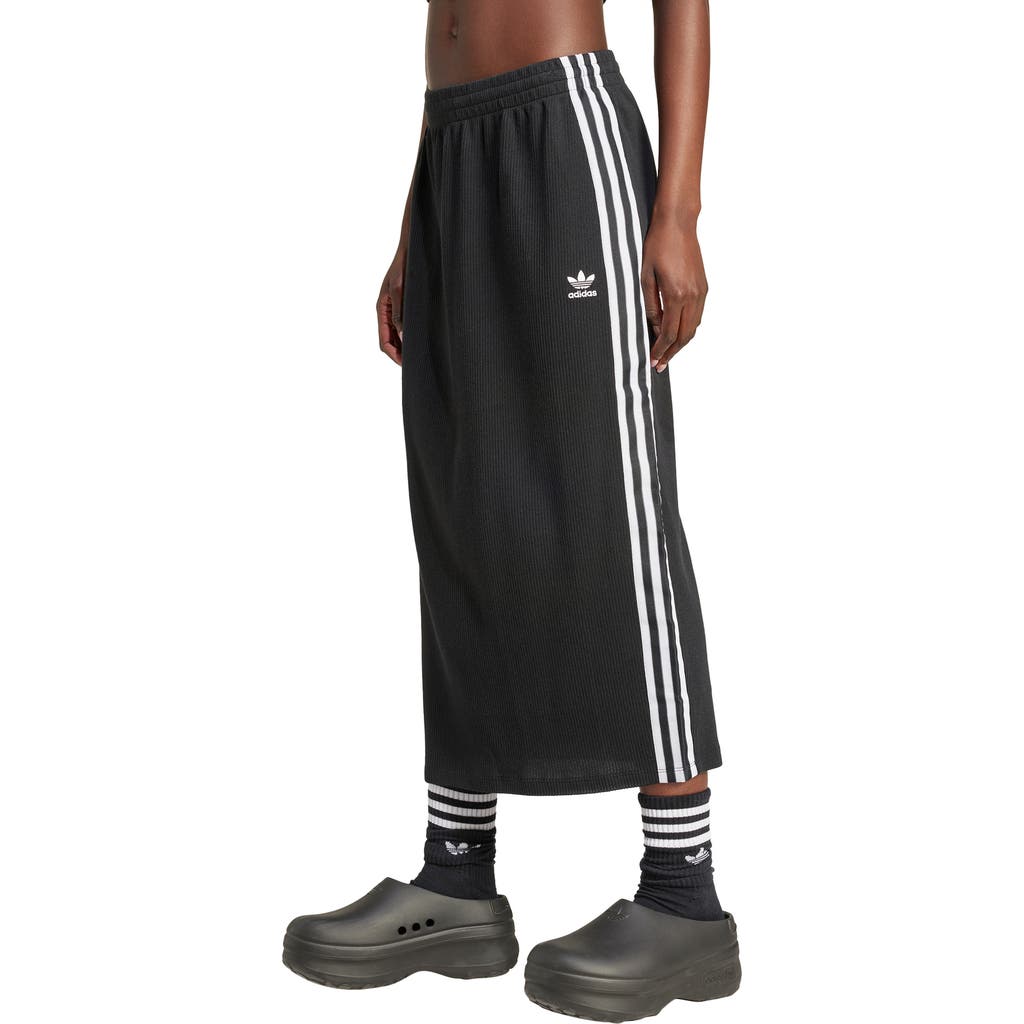 adidas 3-Stripes Knit Midi Skirt in Black  product